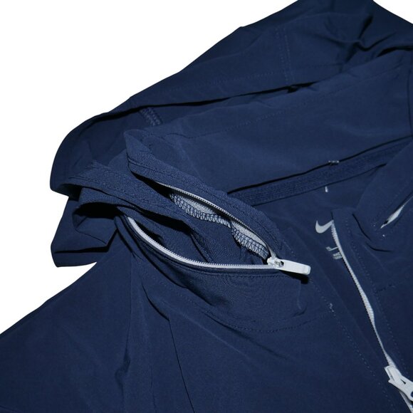 Nike Coaches L/S Jacket With Hoodie Navy Blue Men's Size 3XL Water Repellent NWT - Picture 5 of 12